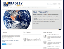 Tablet Screenshot of bradleystrategygroup.com